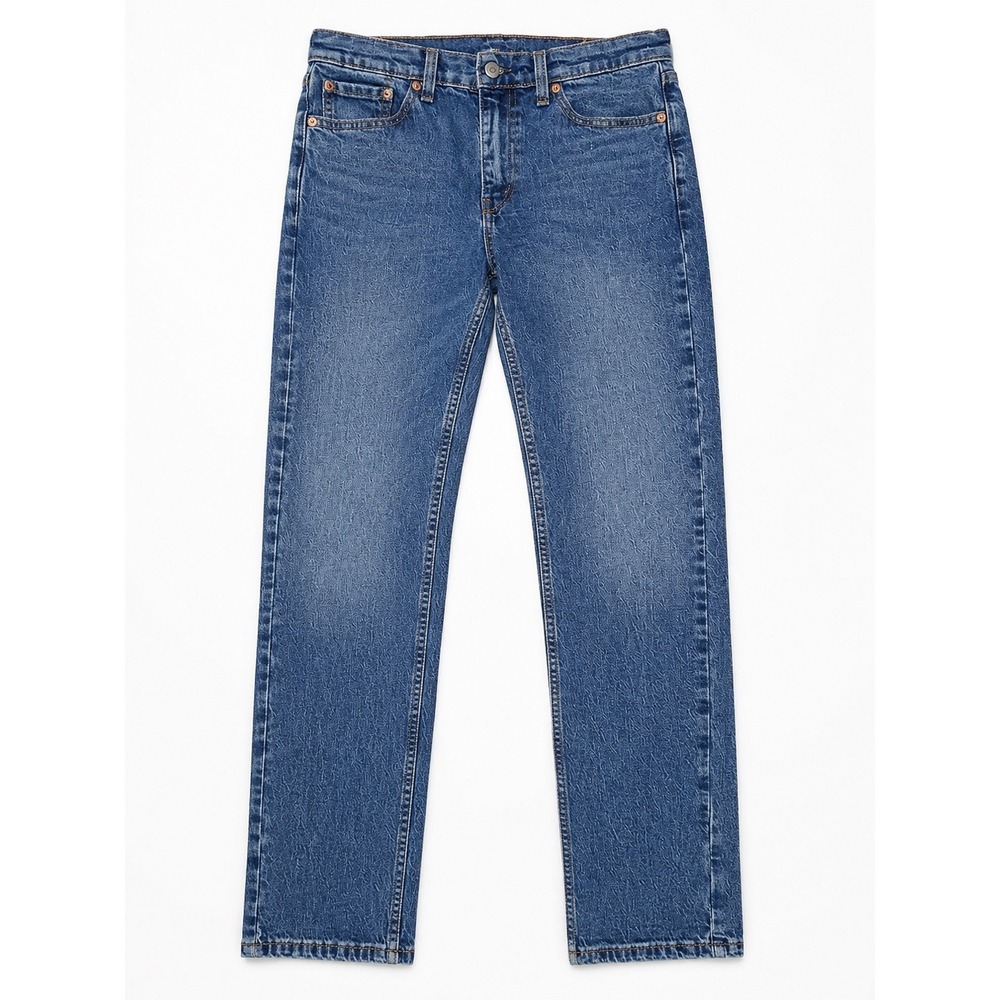 Levis 505 Regular Fit Straight Leg Jeans Medium Wash Blue Mens 30x32 Stretch